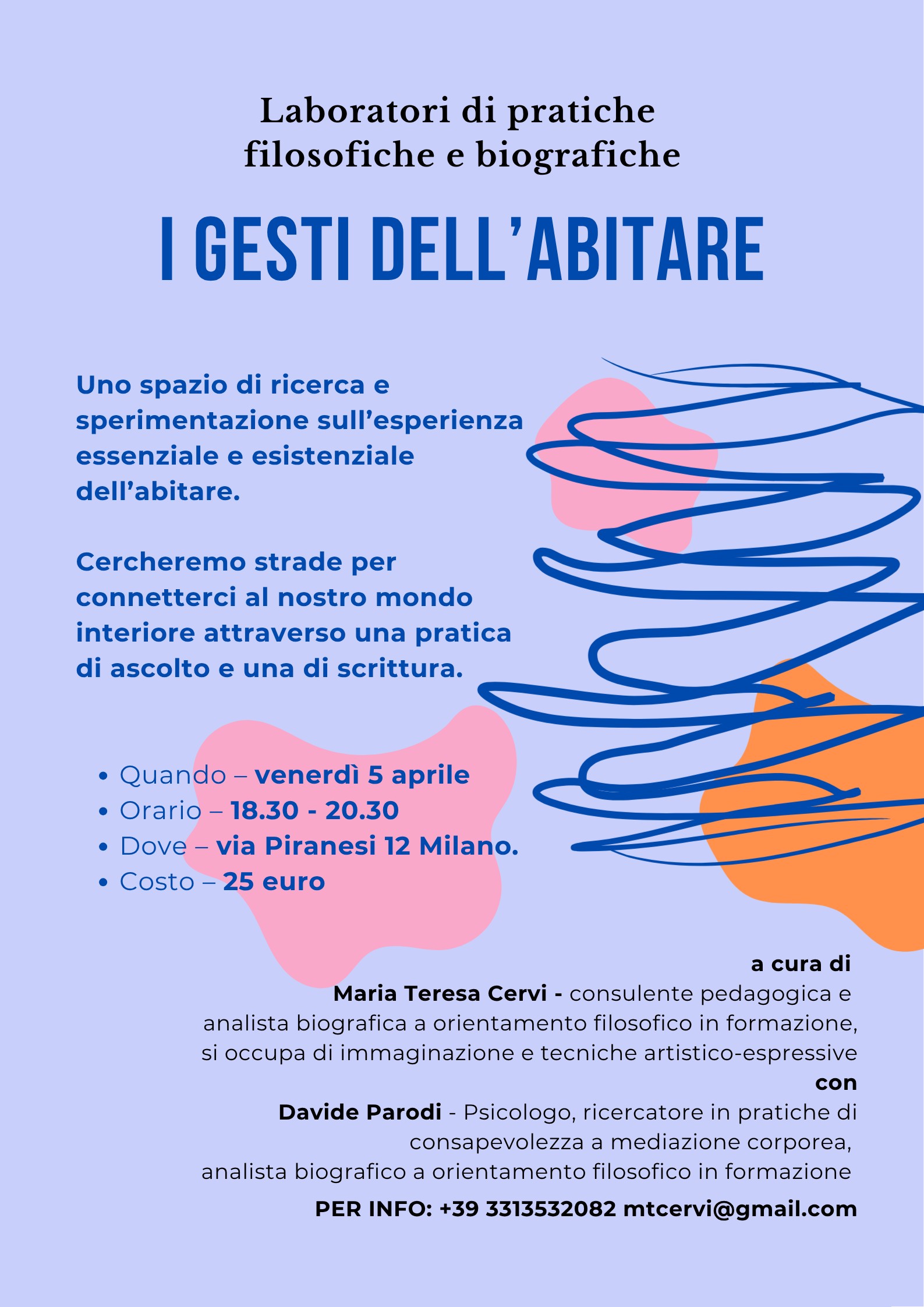 Locandina I gesti dell'abitare